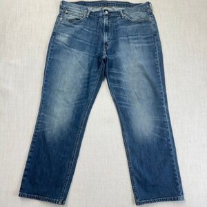 Levis‎ 541 Athletic Taper Mens Jeans 38x30 Blue Denim Medium Wash Distress Fade